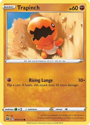 Trapinch 074/172 - Reverse Holofoil Brilliant Stars