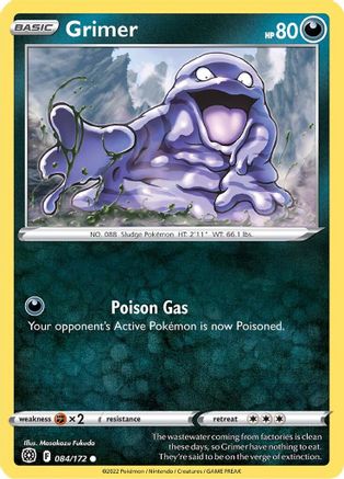 Grimer 084/172 - Reverse Holofoil Brilliant Stars