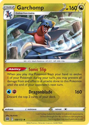 Garchomp 109/172 - Holofoil Brilliant Stars