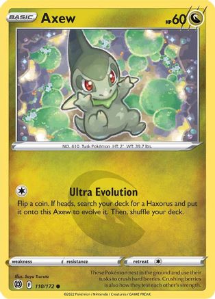 Axew 110/172 - Reverse Holofoil Brilliant Stars