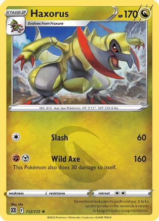 Haxorus 112/172 - Reverse Holofoil Brilliant Stars