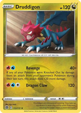 Druddigon 113/172 - Reverse Holofoil Brilliant Stars