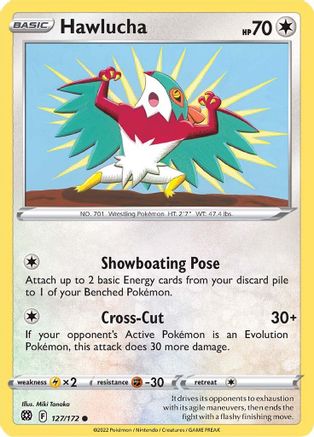 Hawlucha 127/172 - Reverse Holofoil Brilliant Stars