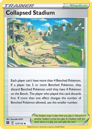 Collapsed Stadium 137/172 - Reverse Holofoil Brilliant Stars