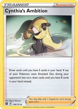 Cynthia's Ambition 138/172 - Reverse Holofoil Brilliant Stars