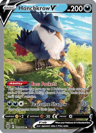 Honchkrow V (Alternate Full Art) 162/172 - Holofoil Brilliant Stars
