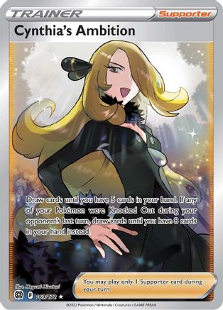 Cynthia's Ambition (Full Art) 169/172 - Holofoil Brilliant Stars