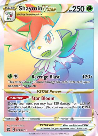 Shaymin VSTAR (Secret) 173/172 - Holofoil Brilliant Stars