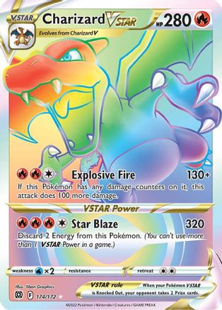 Charizard VSTAR (Secret) 174/172 - Holofoil Brilliant Stars