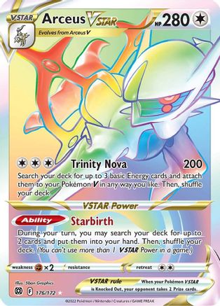 Arceus VSTAR (Secret) (176) (Secret) 176/172 - Holofoil Brilliant Stars