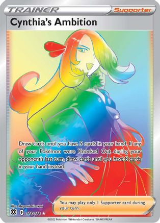 Cynthia's Ambition (Secret) 178/172 - Holofoil Brilliant Stars