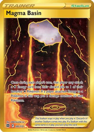 Magma Basin (Secret) 185/172 - Holofoil Brilliant Stars