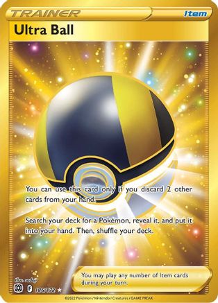 Ultra Ball (Secret) 186/172 - Holofoil Brilliant Stars