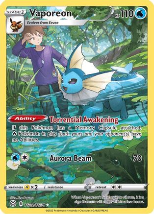 Vaporeon TG02 - Holofoil Brilliant Stars