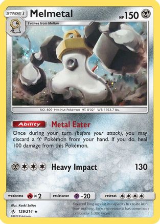 Melmetal (Cosmos Holo) 129/214  - Holofoil Blister Exclusives