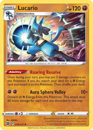 Lucario 079/172  Deck Exclusives