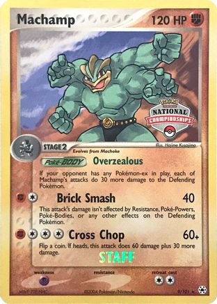 Machamp (National Championships) [Staff] 009/101  League & Championship Cards