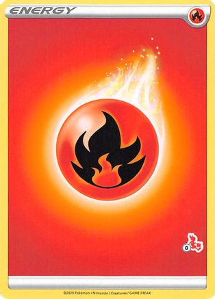 Fire Energy (#8 Cinderace Stamped)  Battle Academy 2022