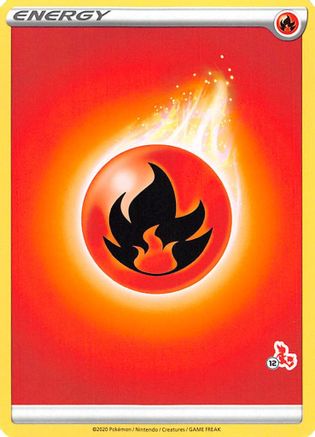Fire Energy (#12 Cinderace Stamped)  Battle Academy 2022