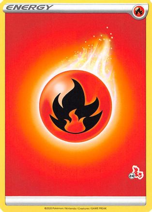 Fire Energy (#24 Cinderace Stamped)  Battle Academy 2022