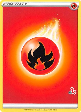 Fire Energy (#38 Cinderace Stamped)  Battle Academy 2022