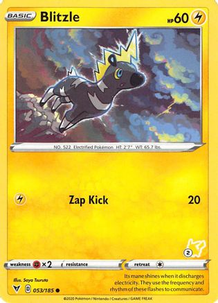 Blitzle (#2 Pikachu Stamped) 053/185  Battle Academy 2022