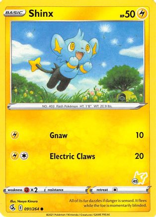 Shinx (#45 Pikachu Stamped) 091/264  Battle Academy 2022