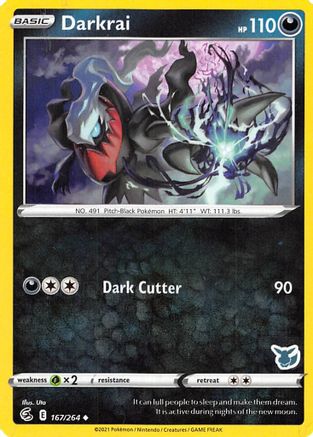 Darkrai (Eevee Stamped) 167/264  Battle Academy 2022