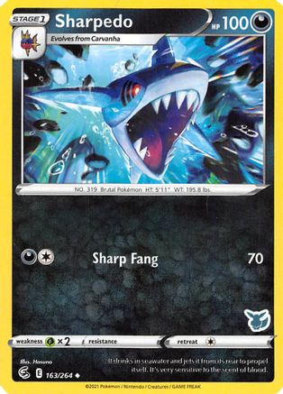 Sharpedo (Eevee Stamped) 163/264  Battle Academy 2022