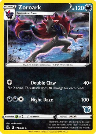 Zoroark (Eevee Stamped) 171/264  Battle Academy 2022