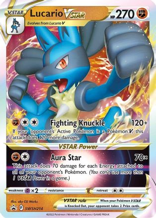 Lucario VSTAR SWSH214  - Holofoil SWSH Sword & Shield Promo Cards