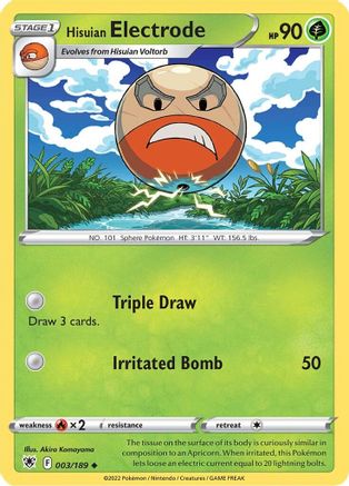 Hisuian Electrode 003/189 - Reverse Holofoil Astral Radiance