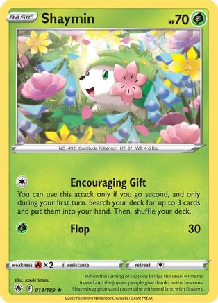 Shaymin 014/189 - Reverse Holofoil Astral Radiance