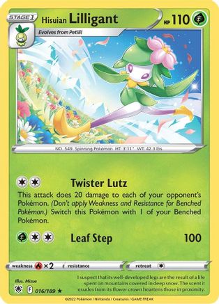Hisuian Lilligant 016/189 - Reverse Holofoil Astral Radiance