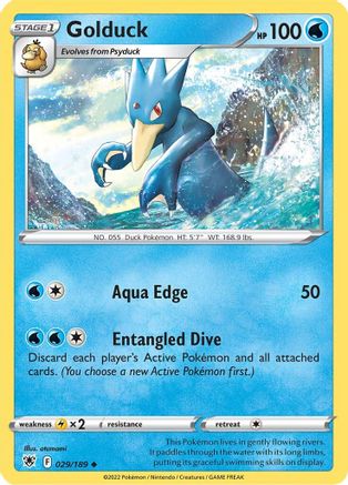 Golduck 029/189 - Reverse Holofoil Astral Radiance