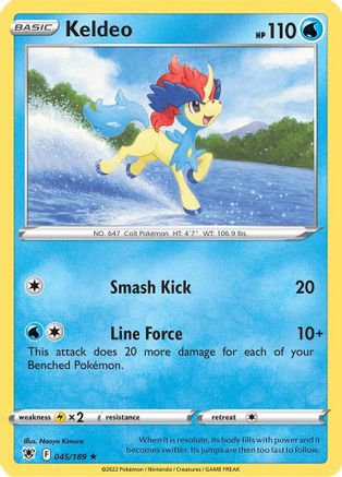 Keldeo 045/189 - Reverse Holofoil Astral Radiance