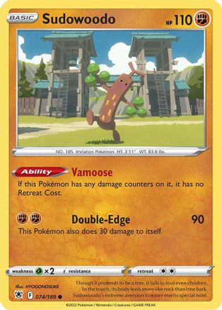 Sudowoodo 074/189 Astral Radiance