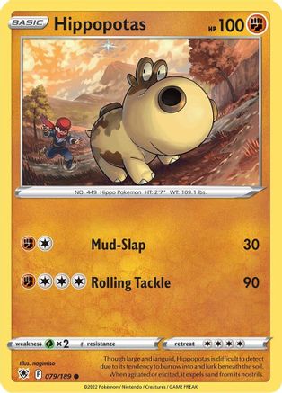 Hippopotas 079/189 - Reverse Holofoil Astral Radiance