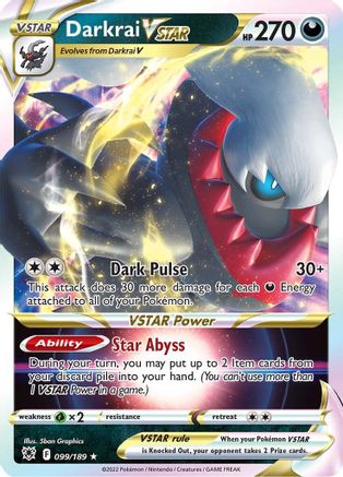 Darkrai VSTAR 099/189 - Holofoil Astral Radiance
