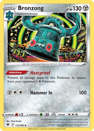 Bronzong 112/189 - Reverse Holofoil Astral Radiance