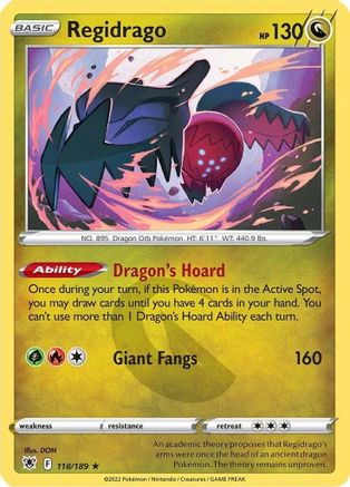 Regidrago 118/189 - Reverse Holofoil Astral Radiance