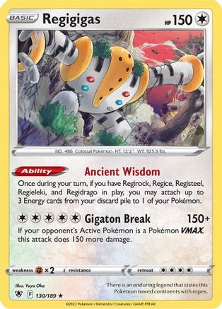 Regigigas 130/189 - Reverse Holofoil Astral Radiance