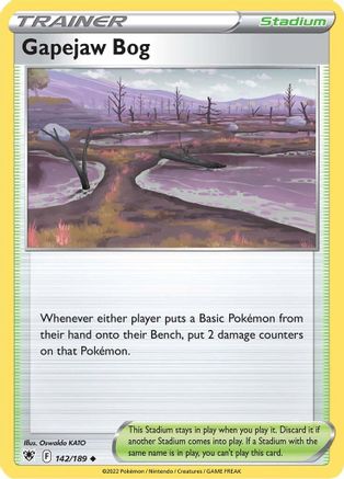 Gapejaw Bog 142/189 - Reverse Holofoil Astral Radiance