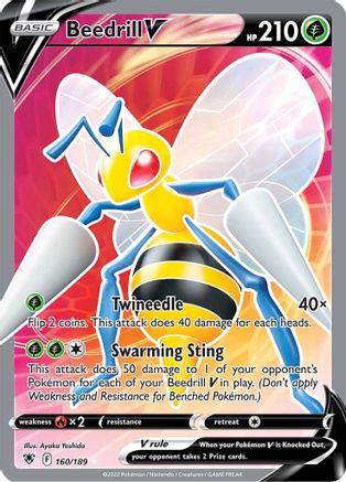 Beedrill V (Full Art) 160/189 - Holofoil Astral Radiance