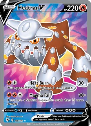 Heatran V (Full Art) 165/189 - Holofoil Astral Radiance