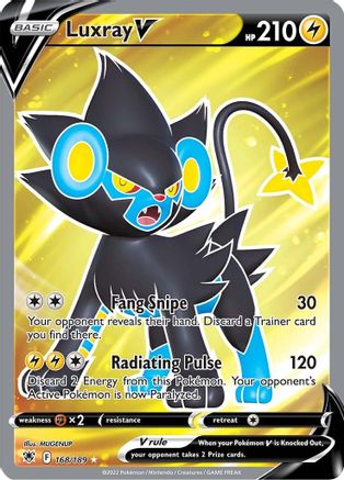 Luxray V (Full Art) 168/189 - Holofoil Astral Radiance