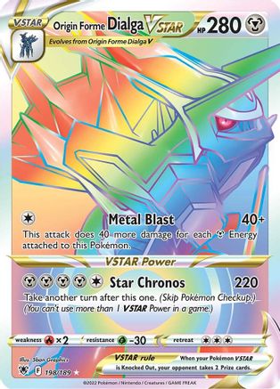 Origin Forme Dialga VSTAR (Secret) 198/189 - Holofoil Astral Radiance