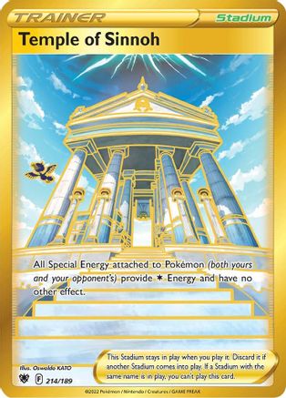 Temple of Sinnoh (Secret) 214/189 - Holofoil Astral Radiance