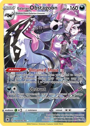 Galarian Obstagoon TG10/TG30 - Holofoil Astral Radiance