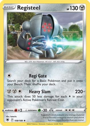 Registeel 108/189 - Reverse Holofoil Astral Radiance